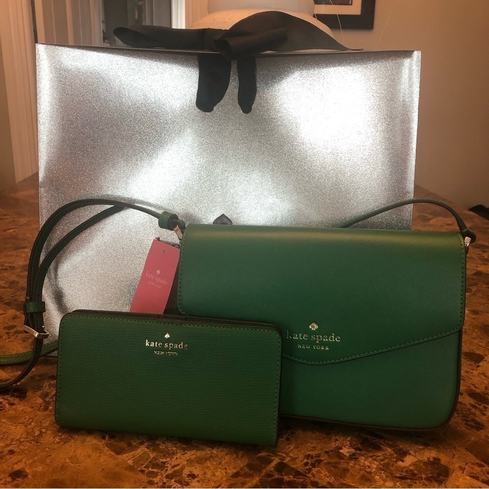 Kate Spade Leather Crossbody + Wallet